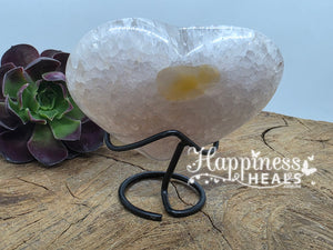 Agate Druze Geode – Heart Shape 💖✨