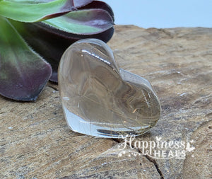 Smokey Rutilated Heart