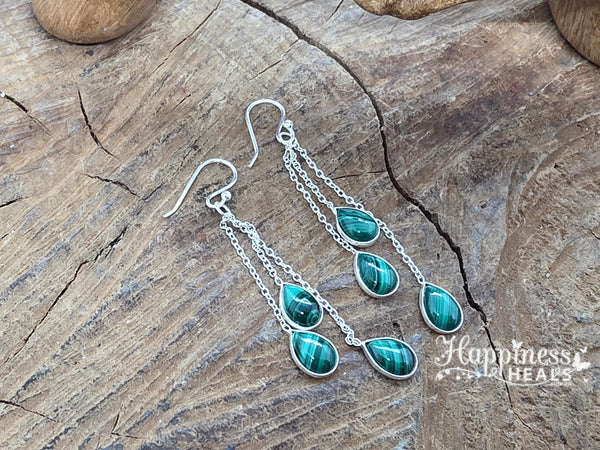 Malachite Earrings