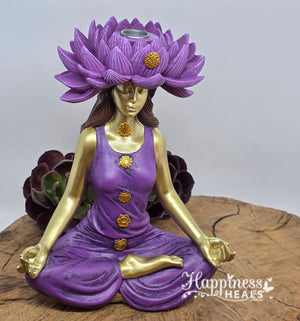 Backflow Fountain - Chakra Lady with Lotus Hat