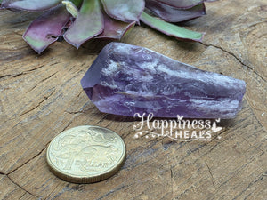 Dragon Tooth Amethyst Elestial Crystal Point Wand