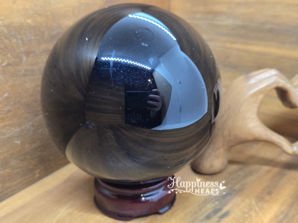 Black Obsidian Sphere
