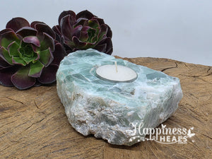 Fluorite Tea Light Candle Holder