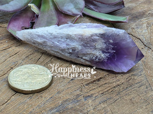 Dragon Tooth Amethyst Elestial Crystal Point Wand