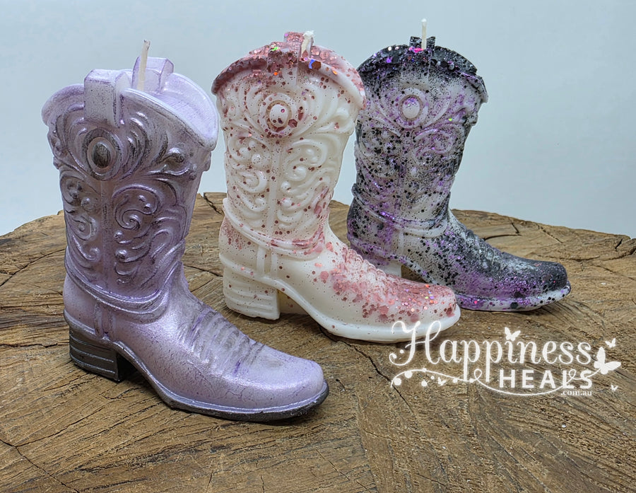 Cowboy Boot Candle