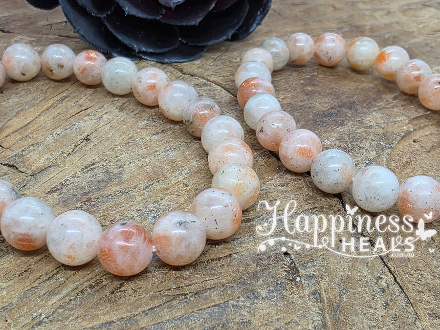 Sunstone Bracelet -8mm Ball