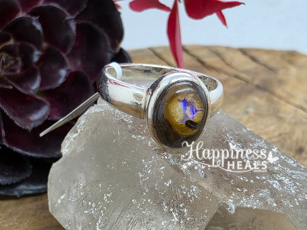 Boulder Opal Ring - Size: 8.5