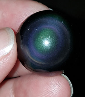 Rainbow Obsidian Sphere