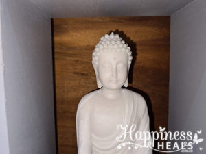 Buddha Statue With Lotus Candle Holders
