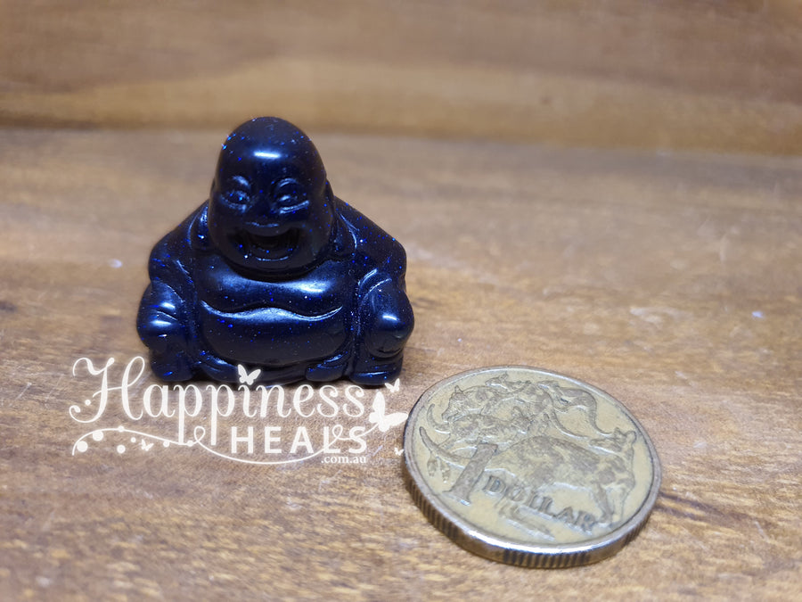 Blue Goldstone Buddha