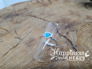 Turquoise Heart Ring