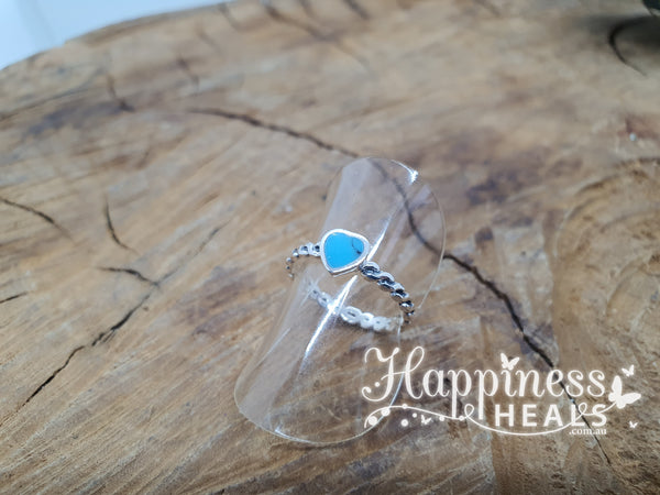 Turquoise Heart Ring