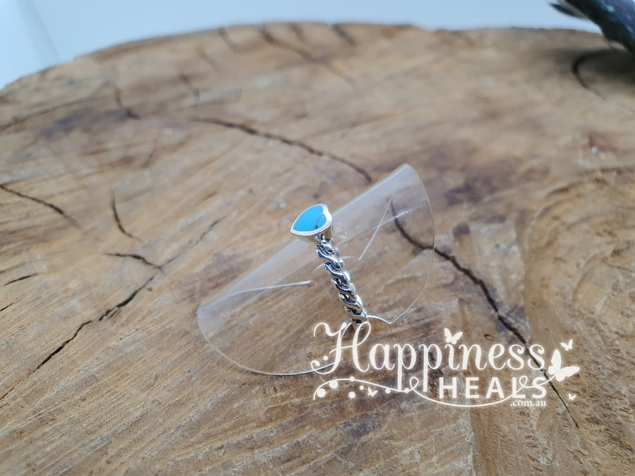 Turquoise Heart Ring
