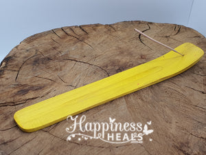 Yellow Wooden Incense Holder