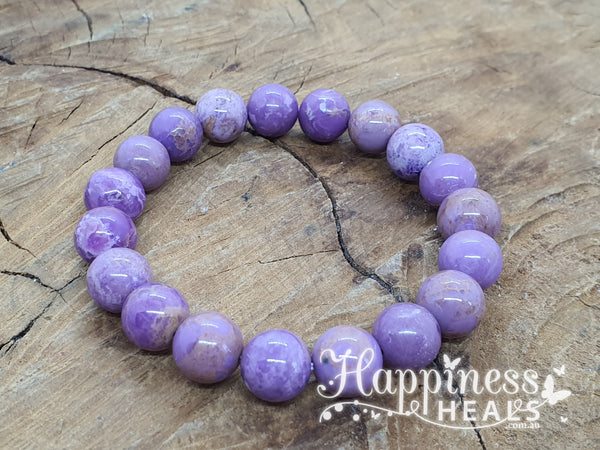 Phosphosiderite Bracelet - 8mm Bead