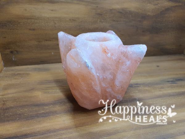 Himalayan Lotus Salt Tea Light Candle Holder