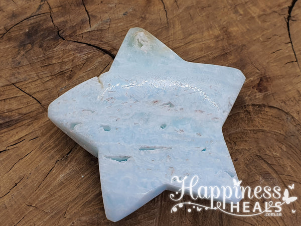 Caribbean Blue Calcite Star