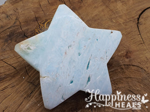 Caribbean Blue Calcite Star