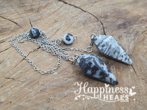 Zebra Jasper - Black & White Pendulum