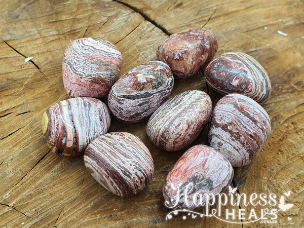 White Stripe Jasper (Tumbled)