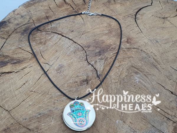 Evil Eye Hamsa Hand Necklace