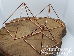 Copper Sacred Cubit Tensor Pyramid