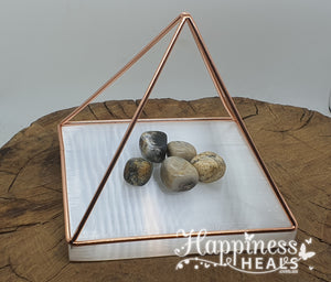 Copper Sacred Cubit Tensor Pyramid