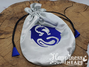 Satin Bag - Dragon - Runes, Jewellery Bag, Cards