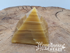 Honey Calcite Pyramid