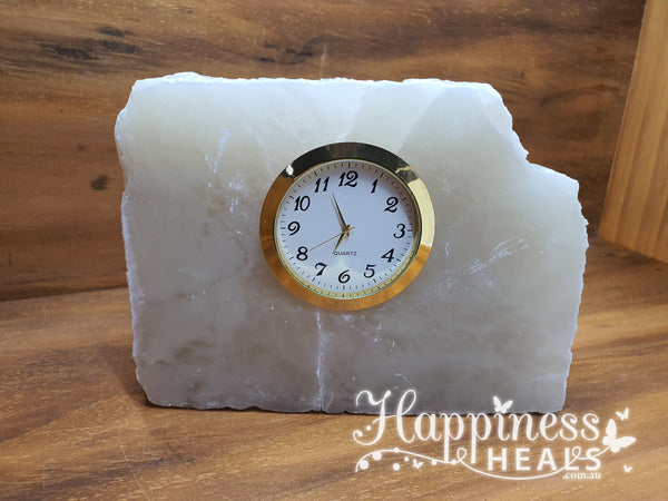 Selenite Clock