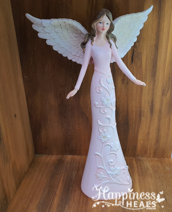 Angel with Floral Dress - Pink