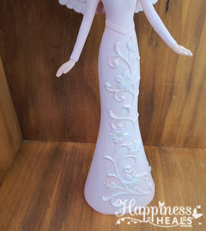 Angel with Floral Dress - Pink