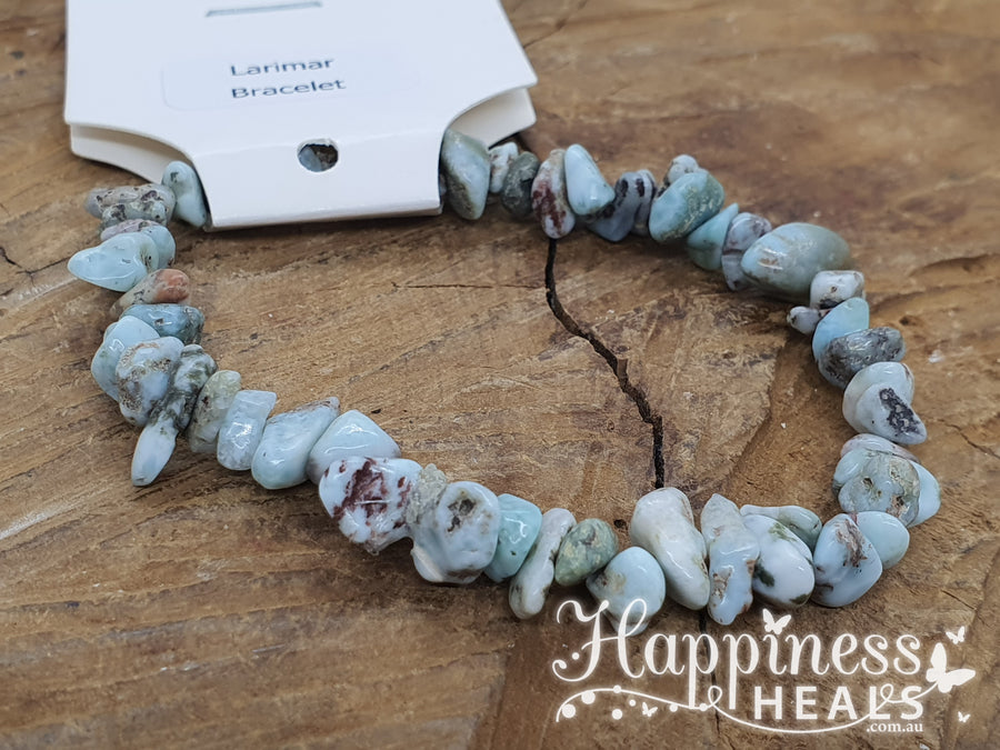 Larimar Chip Bracelet