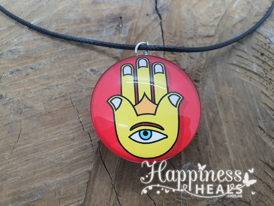 Evil Eye Hamsa Hand Necklace