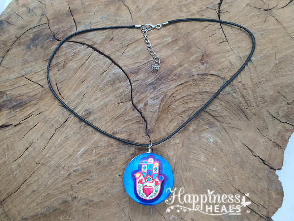 Collar de mano de Hamsa de mal de ojo