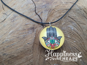 Evil Eye Hamsa Hand Necklace