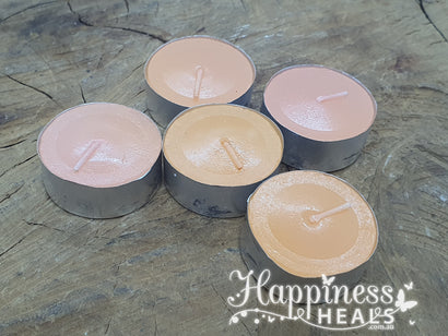 Tealight Candles Large 5 Pack - Orange