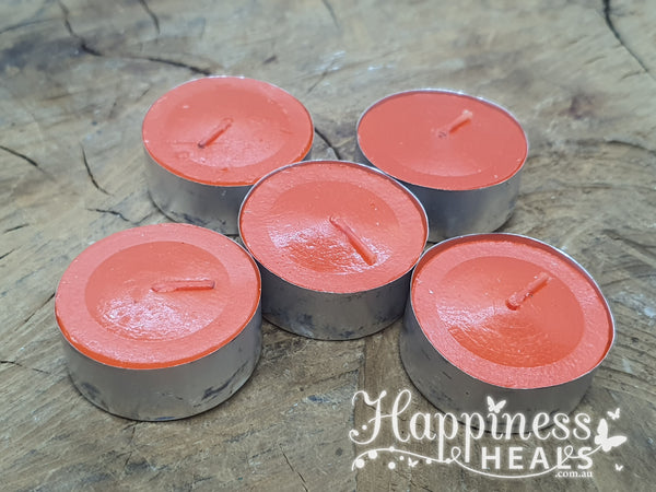 Tealight Candles Large 5 Pack - Red