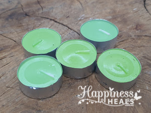 Tealight Candles Large 5 Pack - Green