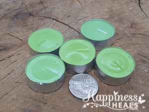 Tealight Candles Large 5 Pack - Green