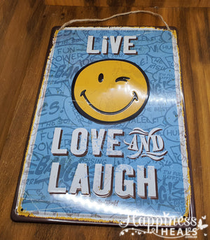 Tin Wall Hanging - Live Love and Laugh