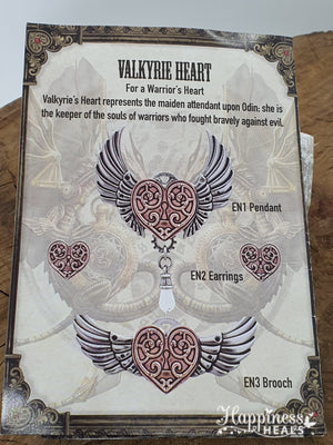 Valkyrie Heart Earrings - Engineerium By Anne Stokes - Reduced to Clear