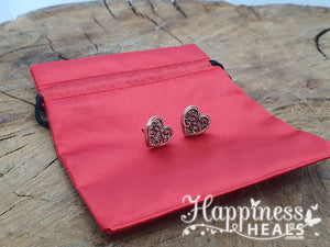 Valkyrie Heart Earrings - Engineerium By Anne Stokes - Reduced to Clear