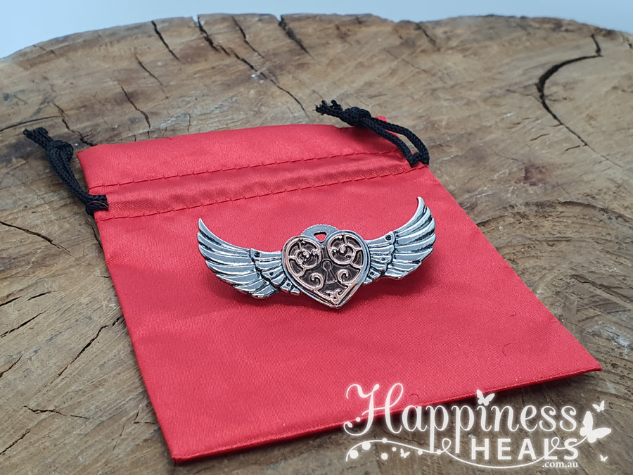 Valkyrie Heart Brooch - Engineerium By Anne Stokes - Reduced to Clear