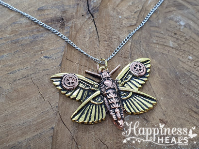 Magradore's Moth Pendant  - Engineerium By Anne Stokes - Reduced to Clear