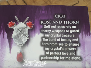 Rose And Thorn - Crystal Keepers - By Anne Stokes - Reduced to Clear