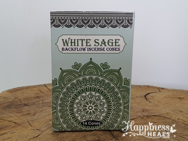 White Sage Blackflow Incense Cones