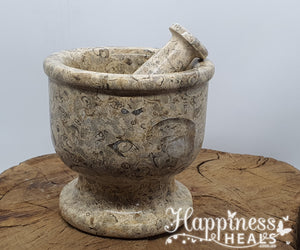 Fossil Mortar & Pestle