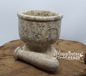 Fossil Mortar & Pestle