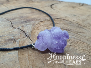 Amethyst Cluster Pendant - Necklace